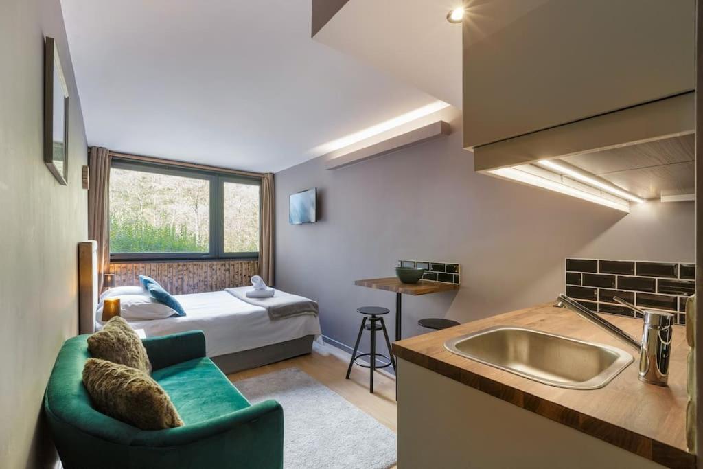 Fantastic Studio By The Lake With Mountain View Chamonix Exteriör bild